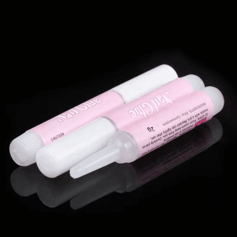 NAIL GLUE - 3 PCS - PINK BAZAAR