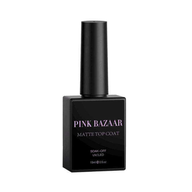 MATTE TOP COAT 15 ML - PINK BAZAAR